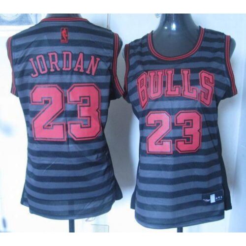 68644cf58a553_1 Bulls #23 Michael Jordan Black/Grey Women's Groove Stitched NBA Jersey