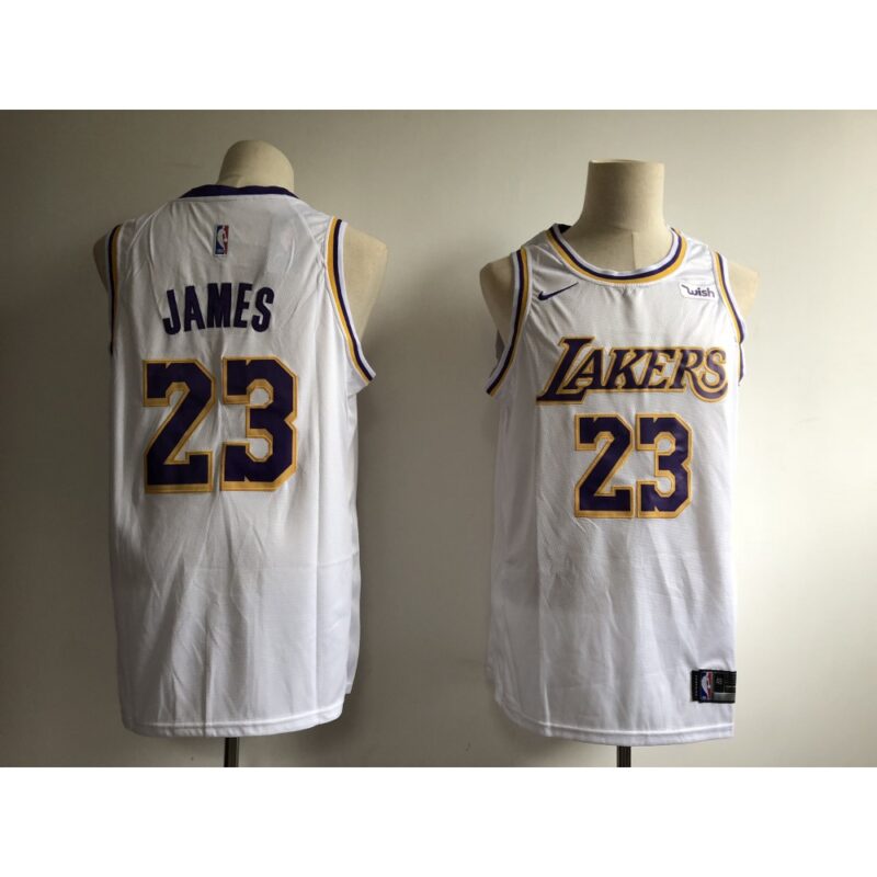 68644d29d9c28_1 Men's Los Angeles Lakers #23 LeBron James White 2018/19 Association Edition Swingman Stitched NBA Jersey