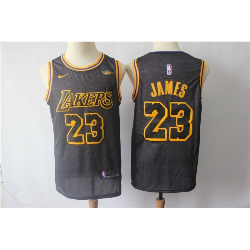 68644d312e54d_1 Men's Los Angeles Lakers #23 LeBron James Black City Edition Swingman Stitched Jersey