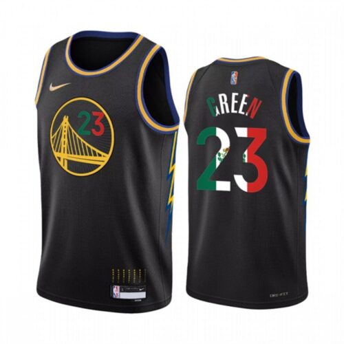 68644d54e418f_1 Men's Golden State Warriors #23 Draymond Green 2022 Black Special Mexico City Edition Stitched Jersey