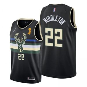 68644d7abc6ae_1 Men's Milwaukee Bucks #22 Khris Middleton 2021 Black Finals Champions Stitched Basketball Jersey