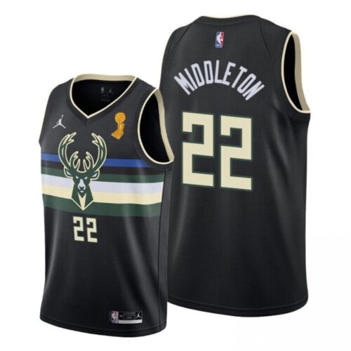 68644d7abc6ae_1 Men's Milwaukee Bucks #22 Khris Middleton 2021 Black Finals Champions Stitched Basketball Jersey