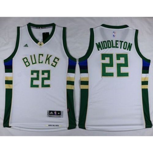 68644d91dabe1_1 Bucks #22 Khris Middleton White Stitched NBA Jersey