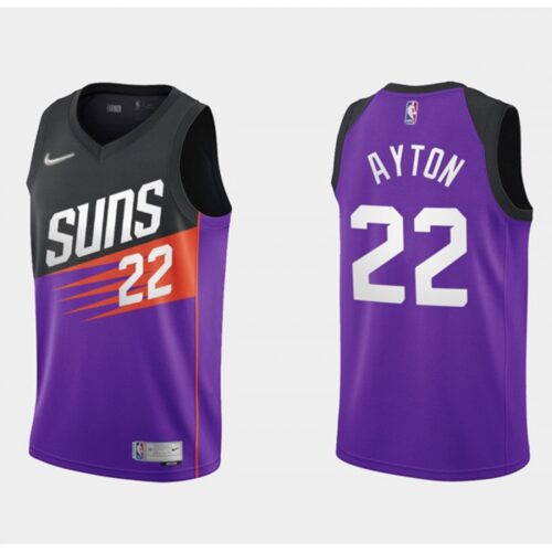 68644dcb16b1e_1 Men's Phoenix Suns #22 Deandre Ayton Purple/Black Earned Edition Stitched Jersey