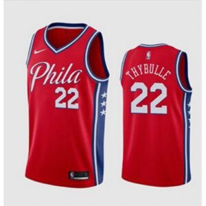 68644dddb5733_1 Men's Philadelphia 76ers #22 Matisse Thybulle Red Stitched Swingman Jersey