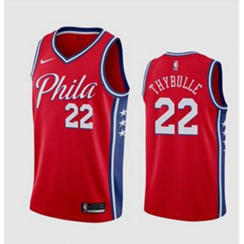 68644dddb5733_1 Men's Philadelphia 76ers #22 Matisse Thybulle Red Stitched Swingman Jersey
