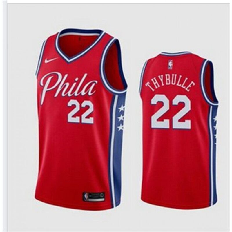 68644de533912_1 Men's Philadelphia 76ers #22 Matisse Thybulle Red Stitched NBA Jersey