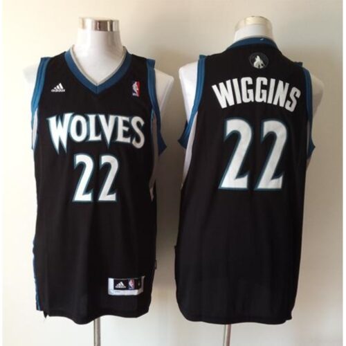 68644dfb87c6a_1 Revolution 30 Timberwolves #22 Andrew Wiggins Black Stitched NBA Jersey