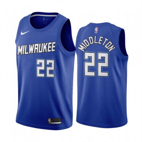 68644e8ba5119_1 Men's Milwaukee Bucks #22 Khris Middleton Blue City Edition Stitched Jersey