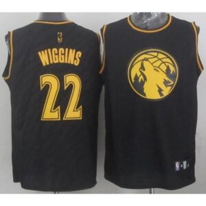 68644ea9afcd0_1 Timberwolves #22 Andrew Wiggins Black Precious Metals Fashion Stitched NBA Jersey