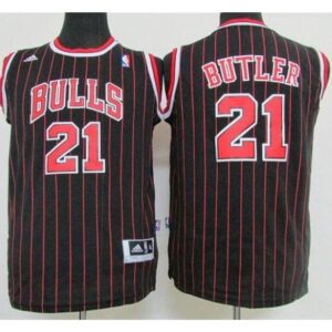 68644edb46724_1 Bulls #21 Jimmy Butler Black Strip Stitched Youth NBA Jersey