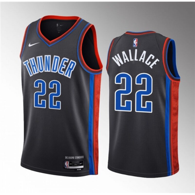 68644eee393ae_1 Men's Oklahoma City Thunder #22 Cason Wallace Black 2023 Draft City Edition Stitched Basketball Jersey