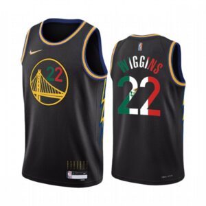 68644ef61bc74_1 Men's Golden State Warriors #22 Andrew Wiggins 2022 Black Special Mexico City Edition Stitched Jersey