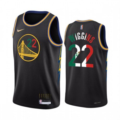 68644ef61bc74_1 Men's Golden State Warriors #22 Andrew Wiggins 2022 Black Special Mexico City Edition Stitched Jersey