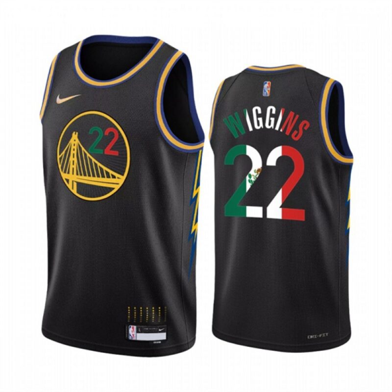 68644ef61bc74_1 Men's Golden State Warriors #22 Andrew Wiggins 2022 Black Special Mexico City Edition Stitched Jersey