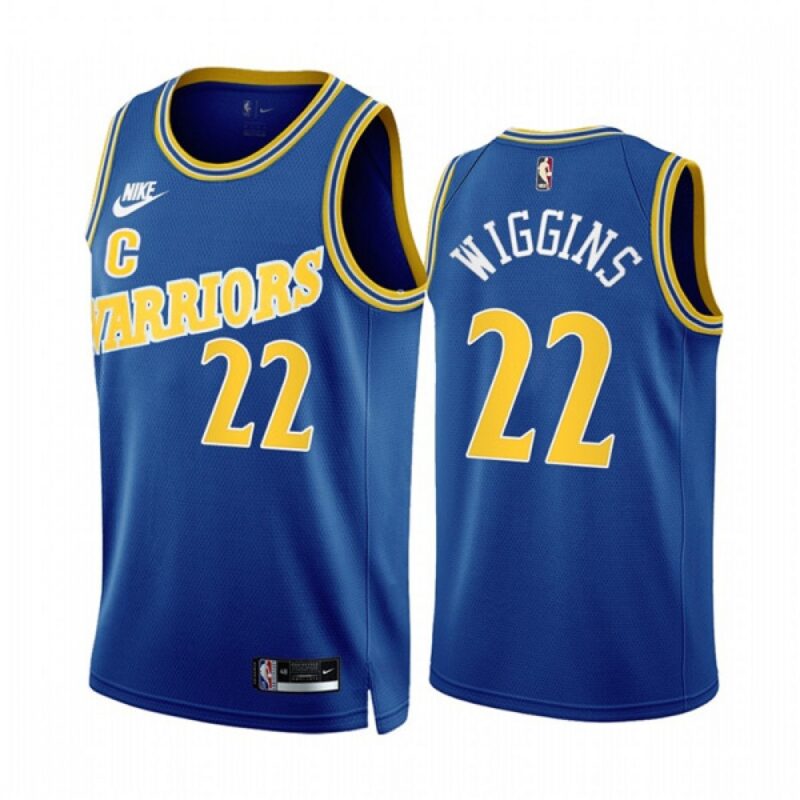 68644f0d16a45_1 Men's Golden State Warriors #22 Andrew Wiggins 2022/23 Royal Classic Edition Stitched Basketball Jersey