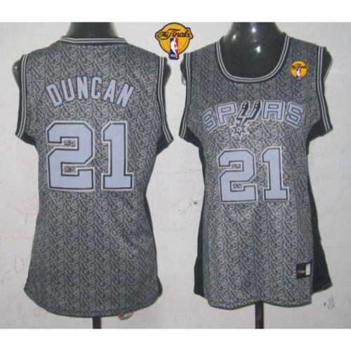 68644f672a664_1 Spurs #21 Tim Duncan Grey With Finals Patch Women's Static Fashion Stitched NBA Jersey