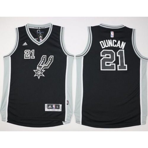 68644f7979f33_1 Spurs #21 Tim Duncan Black New Road Youth Stitched NBA Jersey