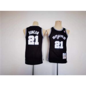 68644f883ec17_1 Youth Spurs #21 Tim Duncan Black Stitched Jersey