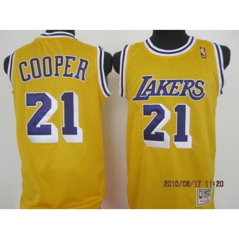 68644fc04b79c_1 Lakers #21 Michael Cooper Stitched Yellow Throwback NBA Jersey