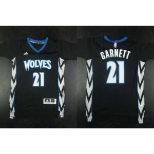 68644ff98eb87_1 Timberwolves #21 Kevin Garnett Black Alternate Stitched NBA Jersey
