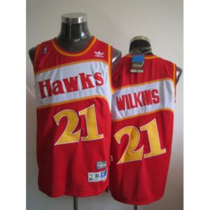 6864500876b08_1 Hawks #21 Dominique Wilkins Red Stitched Throwback NBA Jersey