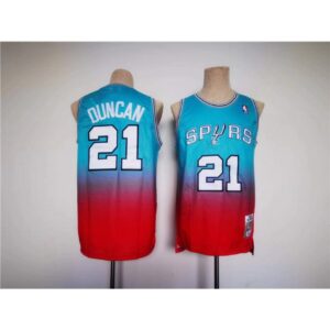 6864507408a2f_1 Men's San Antonio Spurs #21 Tim Duncan Blue/Red Stitched Basketball Jersey
