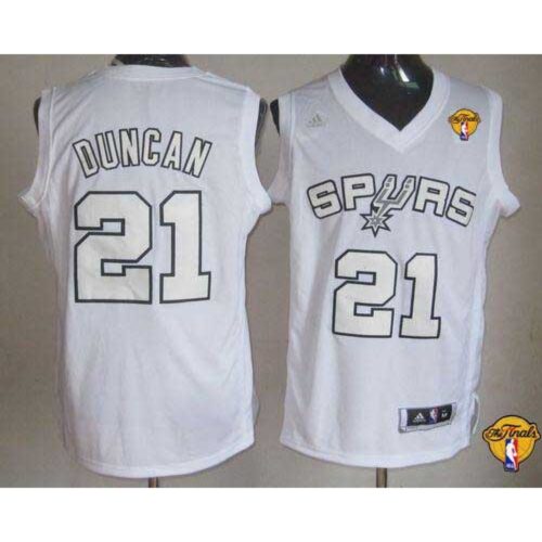 6864507b59e66_1 Spurs #21 Tim Duncan White Winter On-Court Finals Patch Stitched NBA Jersey