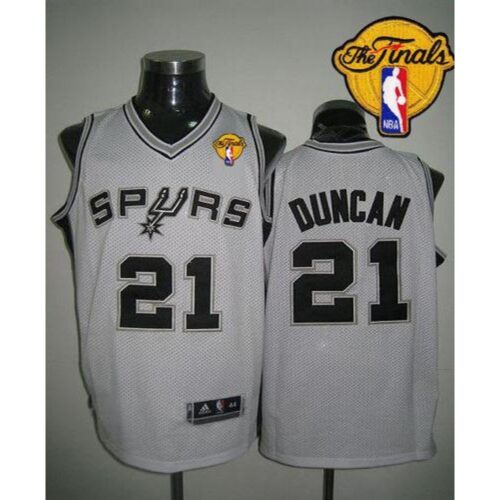 6864508a47874_1 Revolution 30 Spurs #21 Tim Duncan White Finals Patch Stitched NBA Jersey