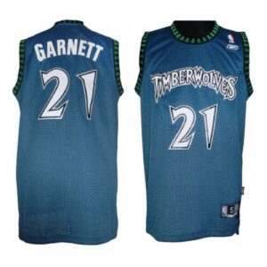 6864511589776_1 Timberwolves #21 Retro Garnett Blue Throwback Stitched NBA Jersey