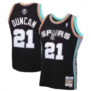6864514cd8034_1 Men's San Antonio Spurs #21 Tim Duncan Black 2020 Hardwood Classics Swingman Stitched Jersey