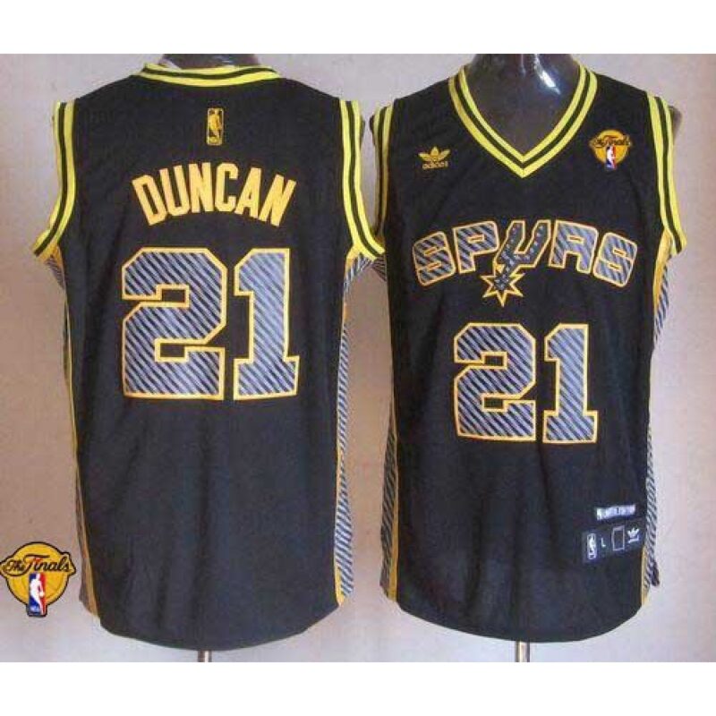 68645153ef40a_1 Spurs #21 Tim Duncan Black Electricity Fashion Finals Patch Stitched NBA Jersey