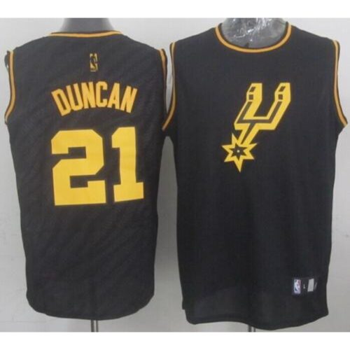 686451668d7c8_1 Spurs #21 Tim Duncan Black Precious Metals Fashion Stitched NBA Jersey