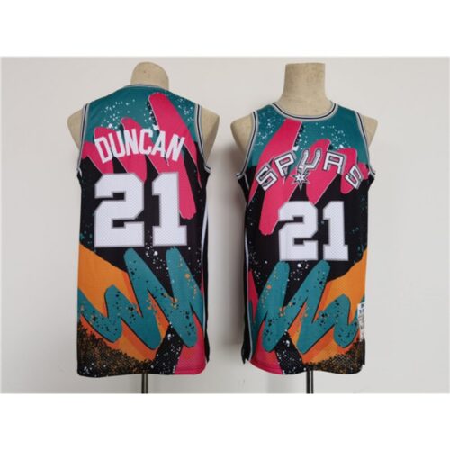 68645186281f1_1 Men's San Antonio Spurs #21 Tim Duncan Throwback basketball Jersey