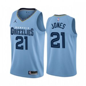 6864519863281_1 Men's Memphis Grizzlies #21 Tyus Jones 2022/23 Light Blue Statement Edition Stitched Jersey
