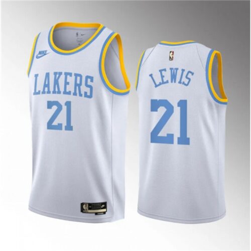 686451a9cdb86_1 Men's Los Angeles Lakers #21 Maxwell Lewis White 2023 Draft Association Edition Stitched Basketball Jersey