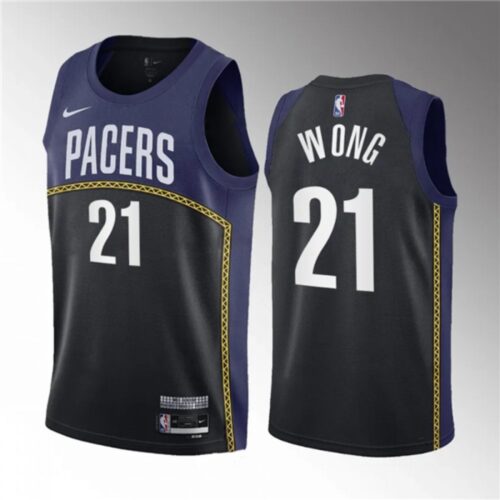 686451d65cbcb_1 Men's Indiana Pacers #21 Isaiah Wong Blue 2023 Draft City Edition Stitched Basketball Jersey