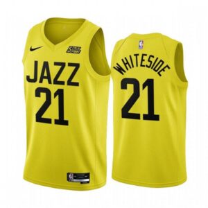 686451ebf28e5_1 Men's Utah Jazz #21 Hassan Whiteside 2022/23 Yellow Icon Edition Stitched Basketball Jersey