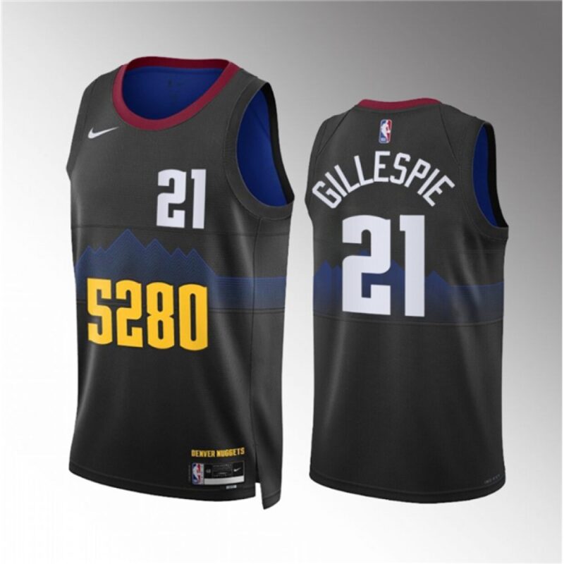 68645208446b4_1 Men's Denver Nuggets #21 Collin Gillespie Black 2023 City Edition Stitched Basketball Jersey
