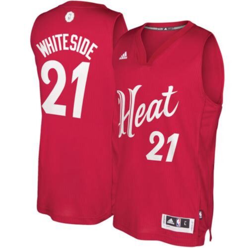 686452166e1af_1 Heat #21 Hassan Whiteside Red 2016-2017 Christmas Day Stitched NBA Jersey