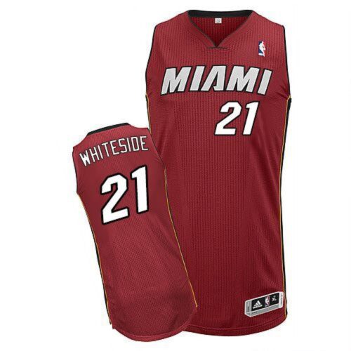 6864521d85f88_1 Heat #21 Hassan Whiteside Red Stitched NBA Jersey