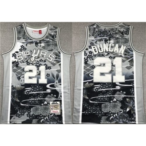 6864526cc79a3_1 Men's San Antonio Spurs #21 Tim Duncan Black/White Classics Swingman Stitched Jersey