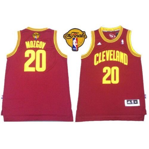 6864529248591_1 Revolution 30 Cavaliers #20 Timofey Mozgov Red The Finals Patch Stitched NBA Jersey