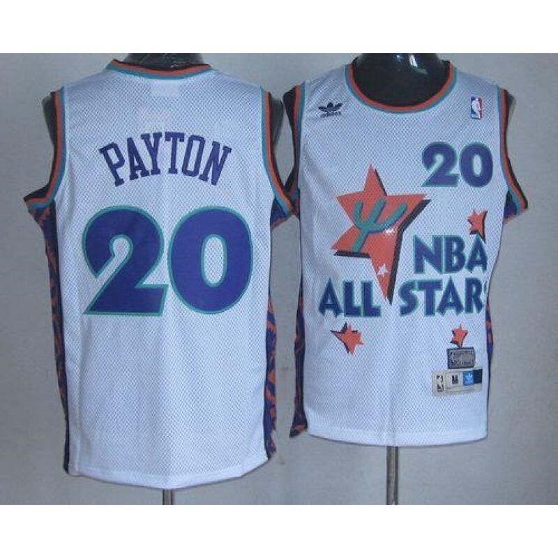 6864529d498c2_1 Thunder #20 Gary Payton White 1995 All Star Throwback Stitched NBA Jersey