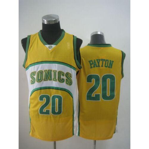 686452a4b45ea_1 Thunder #20 Gary Payton Yellow SuperSonics Throwback Stitched NBA Jersey