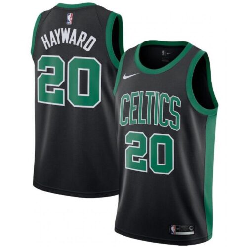 686452b332195_1 Men's Boston Celtics #20 Gordon Hayward Black Statement Edition Swingman Stitched Jersey