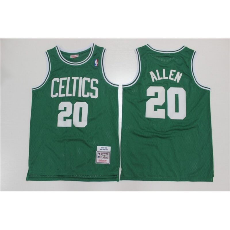 686452c1cea9c_1 Men's Boston Celtics #20 Ray Allen 2007-08 Green Throwback Stitched Jersey