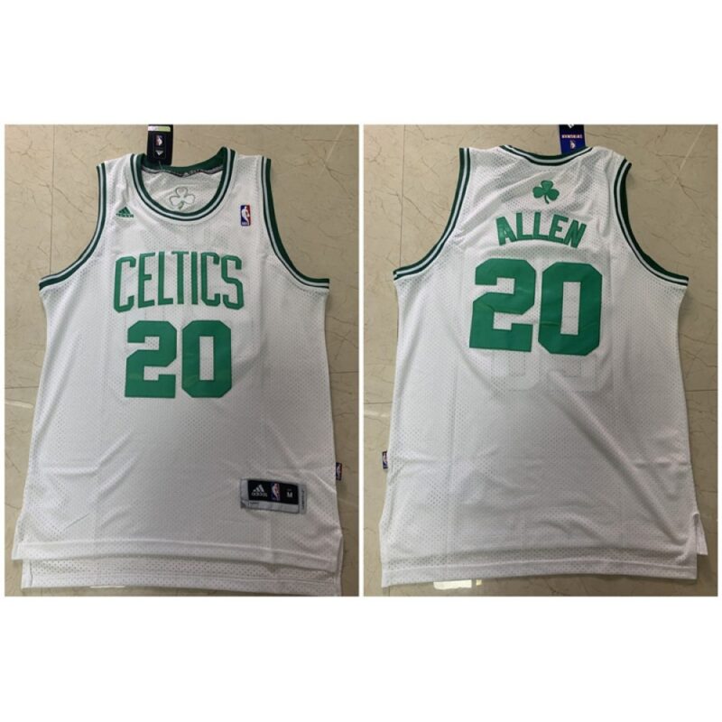 686452c5b01b0_1 Men's Boston Celtics #20 Ray Allen White Throwback Stitched Jersey
