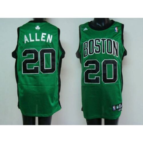686452d8c3975_1 Celtics #20 Ray Allen Stitched Green Black Number NBA Jersey