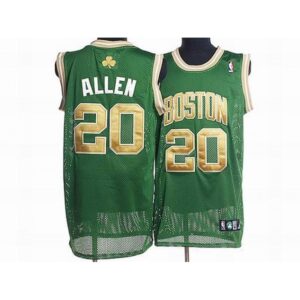 686452e071c78_1 Celtics #20 Ray Allen Stitched Green Gold Number NBA Jersey